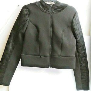 90 DEGREE By Reflex Women’s Hooded BLACK Full Zip Jacket Style